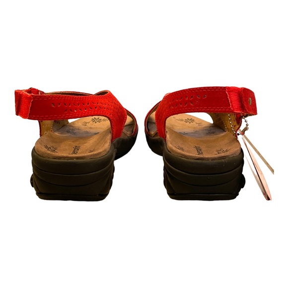 THERAFIT Olivia Women's Adjustable Cross Strap Sandal in Red - Size 6.5-7 / 37 - Picture 5 of 7